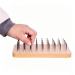 Steel inserting rehabilitation exercise board