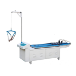 Physical therapy lumbar traction table
