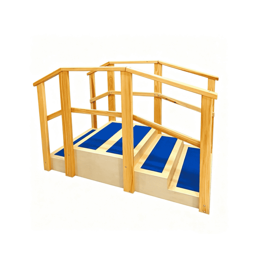 wood rehabilitation stair Wood rehabilitation stairs - Image 1
